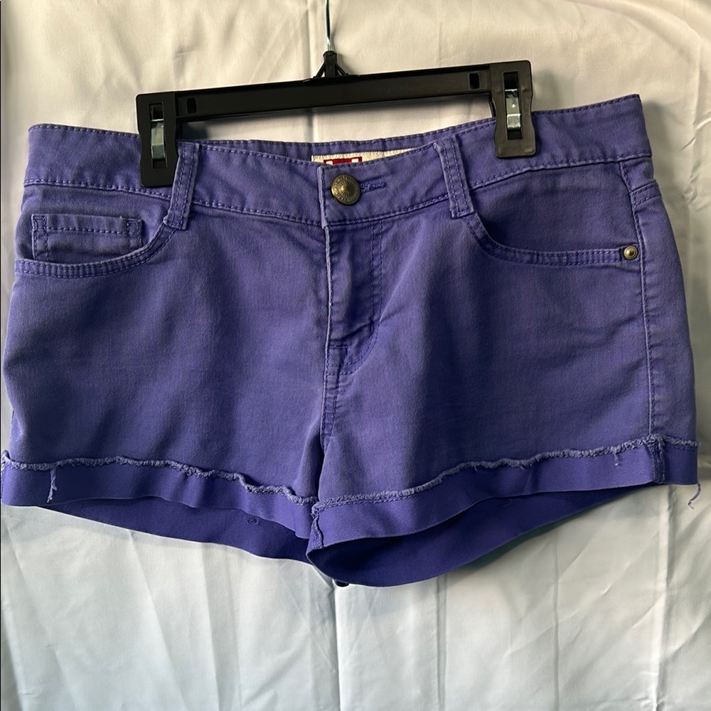 LEI Women's Vibrant Purple Jean Shorts